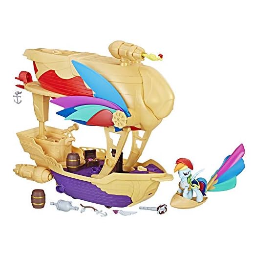 Hasbro My Little Ponny C1059EU4 – Rainbow Dash piratluftskepp, lekset