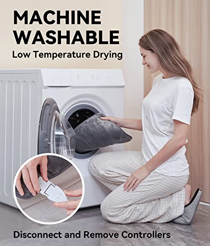 Warm Storm Heating Pad For Back Pain Relief,12"X24" Flannel Electric Heating Pads For Cramps With 5 Heat Settings, Auto-Off Moist Dry Heat Options Washable (Include Spray Bottle, Non-Woven Fabric) #TOP5