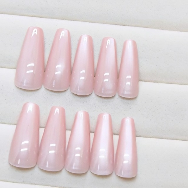 Amazon | COLORBIRD ネイルチップ ロング 24枚 マグネットネイル