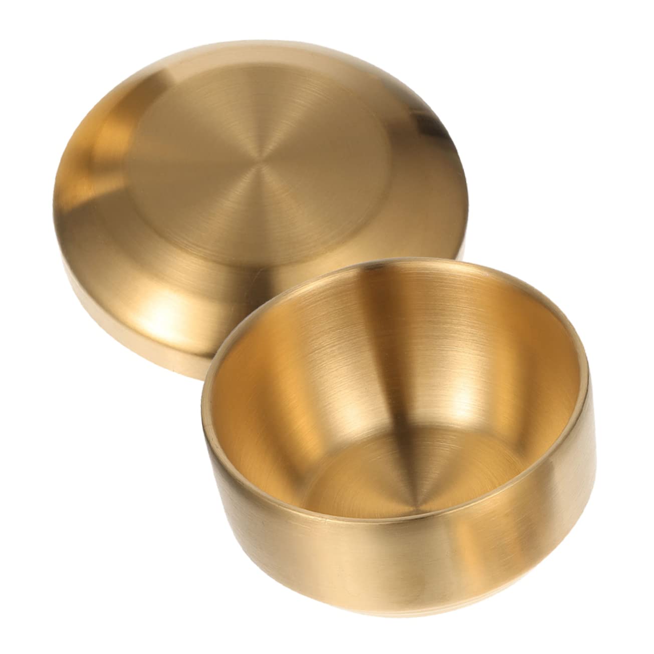 Stück Edelstahl-Doppelschüssel, Haushalts-Suppenschüssel, Zubehör, Bibimbap-Schüsseln, Müslischüssel, Rührschüssel mit Deckel, Metall-Snackschüsseln, Nudeln, Kinder-Reisschüssel, Kochen