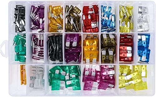 Fusibles voiture en kit d'assortiment 220pcs pour réparer une panne de phares ou d'allume-cigare