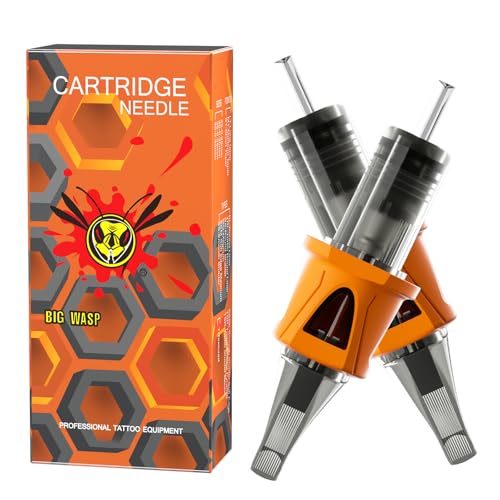 Cartuchos de agujas para tatuajes BIGWASP Energy en rellenos y sombras