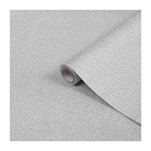 d-c-fix Vinyl wrap Silver Glitter 67,5 cm x 2 m - Sticky Back Plastic roll for Furniture, Kitchen & cupboards - Contact Paper Sticker self Adhesive Film