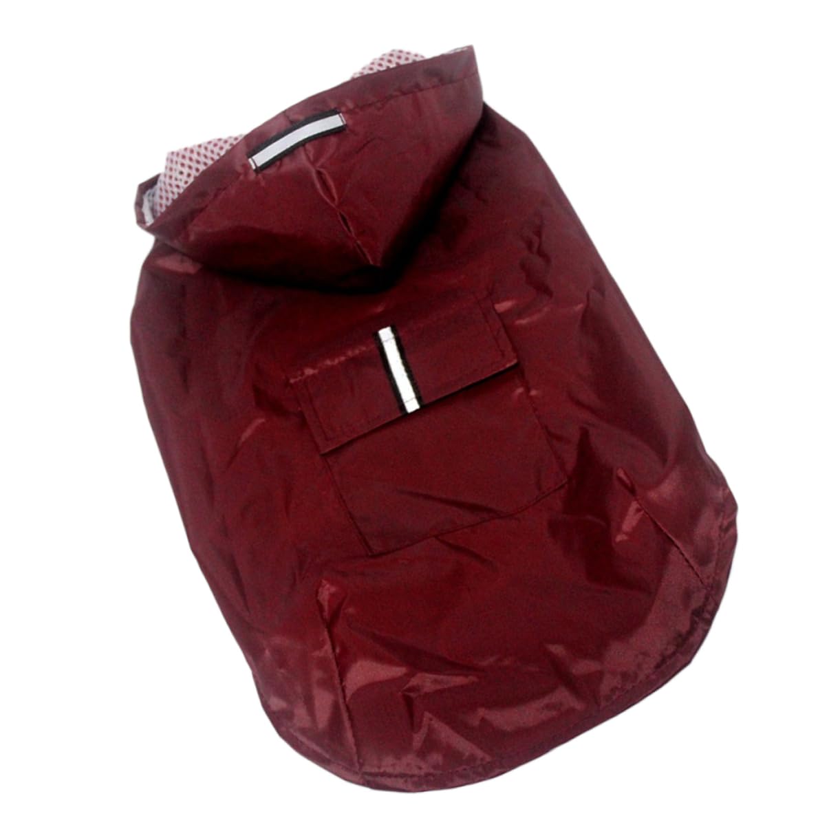 ABOOFAN 3pièces Manteau De Pluie Réfléchissant pour Chiens Et Petits Imperméable Poncho avec Capuche Ajustable Rouge