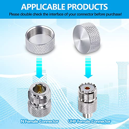 5 cubiertas para conector coaxial N hembra impermeables miniatura 4