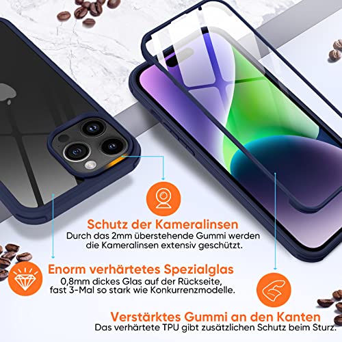 Coque iPhone 15 Pro Max de protection complète en verre premium