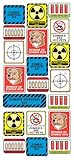 Sticko Decorative Stickers, Zombie Survival Labels