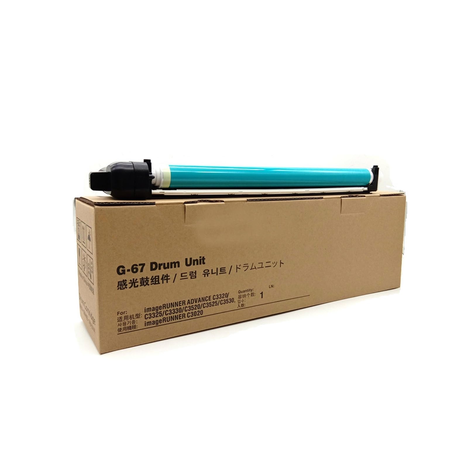 1 Stück NPG67 GPR53 C-EXV49 Trommeleinheit for Farbkopierer IRC3020, IRC3025, IRC3320, IRC3325, IRC3520, IRC3025i und IRC3330(Black 1pc)
