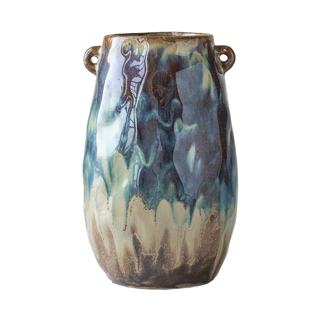Vase en céramique d'art artisanal pour décoration d'intérieur haut de gamme