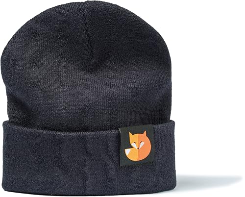 Bonnet en tricot renard unisex en laine de style chapeau marin roulé pour homme et femme