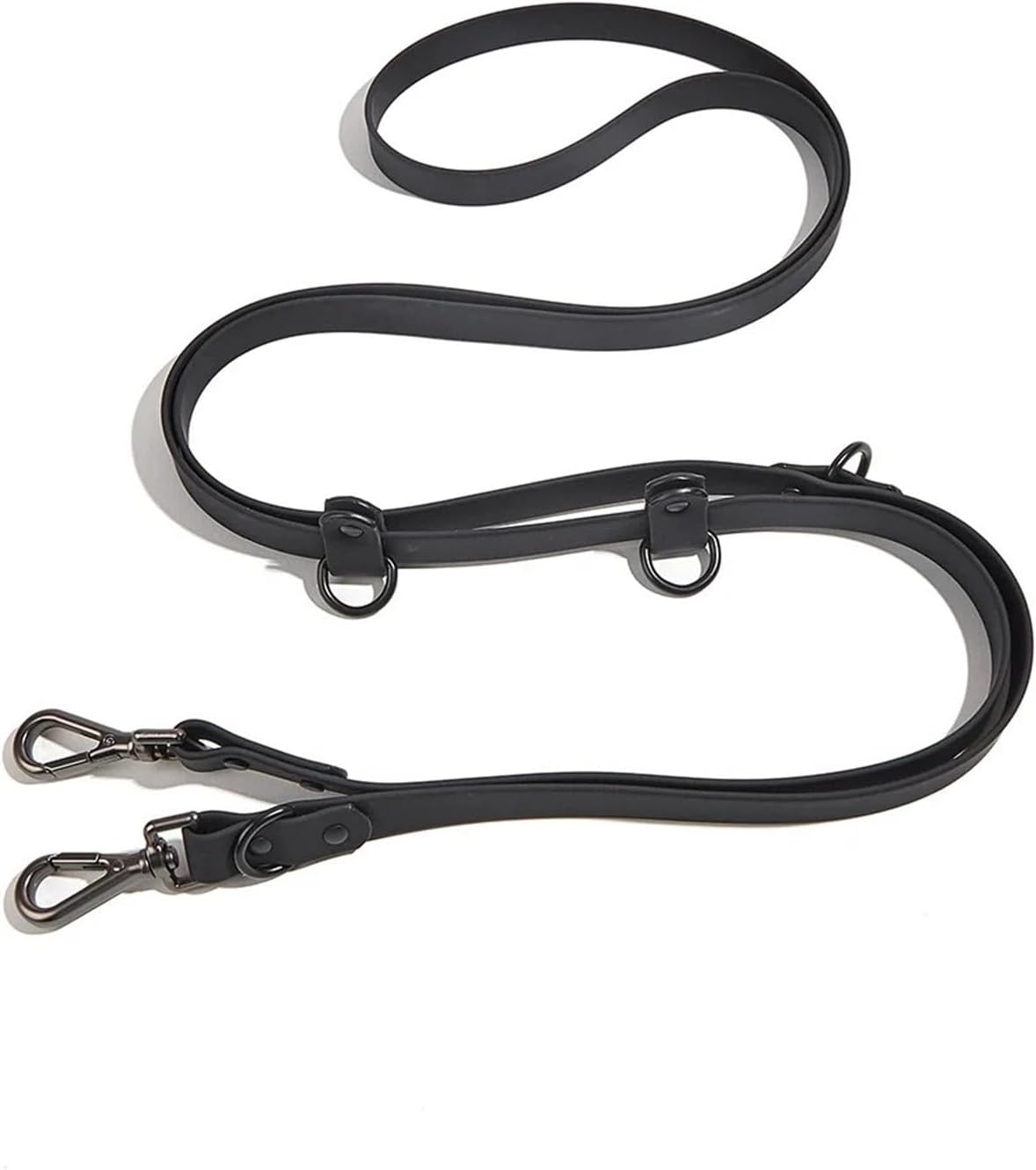 Multifunctional Dual-Handle Dog Leash for Hands-Free Walking, Traffic Control, and Two Dogs (7.7 Ft)(Small)