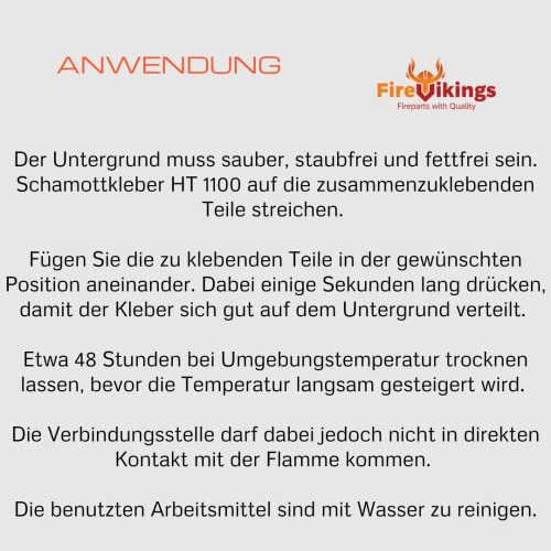 Foto von Schamott- und Dichtschnurkleber FERMIT HT 1100 - bis 1.100 °C - Farbe beige - Kartusche 310 ml - Neues Produktlayout