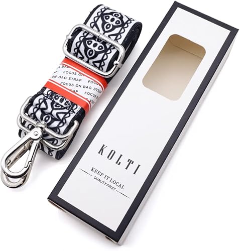 Miniatura 2 de Kolti Purse Strap Replacement Crossbody Handbag Stripe Wide Adjustable