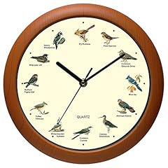 Singing Bird Wall Clock 12 Inch of The Bird Names and Songs Singing Bird Wall Clock 12 Inch of The Bird Names and Songs product image