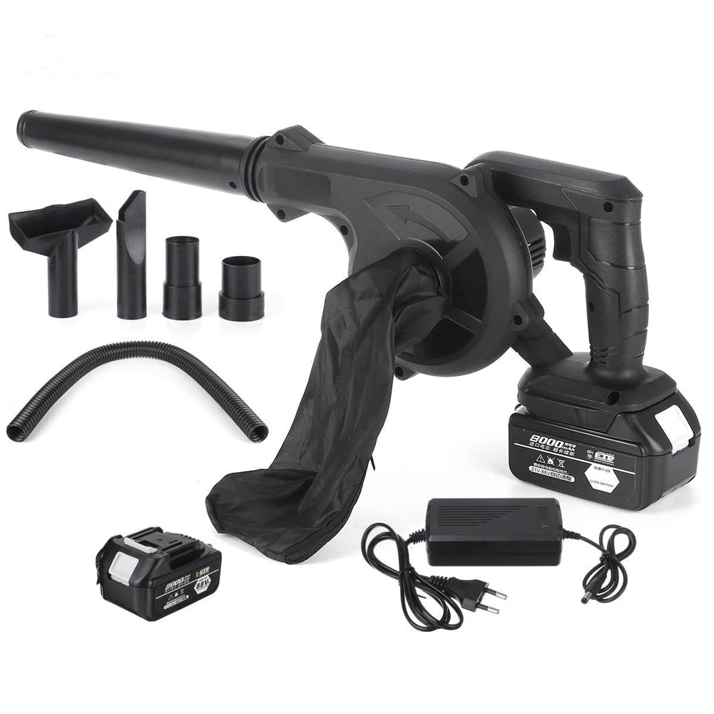 Souffleur de feuilles de jardin sans fil 1500W pour nettoyer la pelouse facilement
