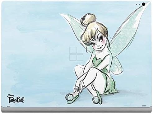 Skinit Decal Laptop Skin Compatible with Surface Book 2 13.5in - Officially Licensed Disney Tinker Bell Sketch Art Design