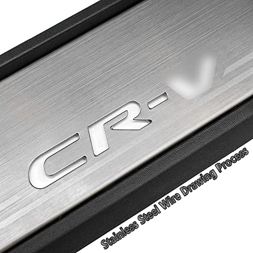 Cebat 4Pcs Stainless Steel Car Door Sill Scuff Plate Guard Sills For Crv 2017-2023 Automotive Door Entry Guard Protector Trim #TOP5