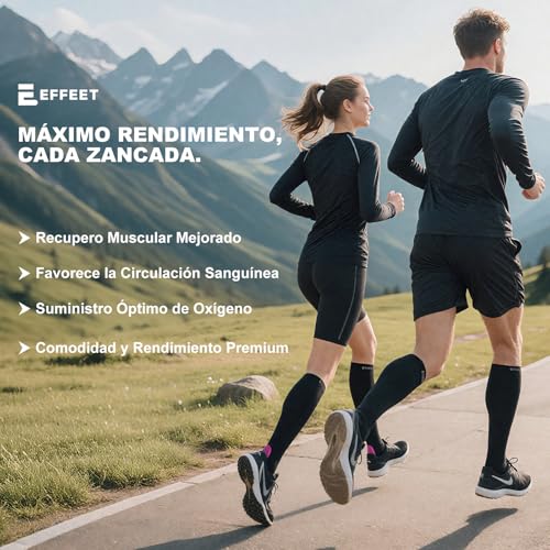 Miniatura 2 de Effeet Medias De Compresión Mujer Y Hombre, 2 Pares, 20-30 Mmhg, Acolchadas