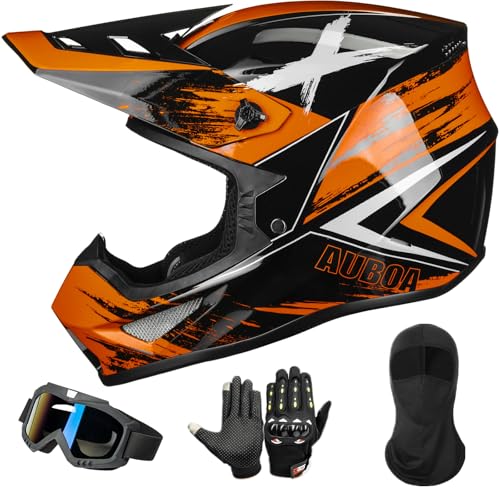 Auboa Adult Dirt Bike Helmets Motocross ATV Off Road UTV