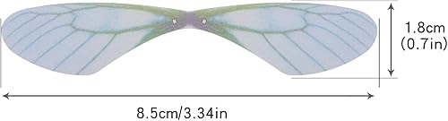 Miniatura 4 de Create idea 100 dijes de alas de libélula, alas de mariposa artificiales para mujer, aretes colgantes de bricolaje, manualidades, fabricación de