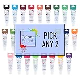 Colour Splash Food Colouring Gel by Culpitt - Pick Any 2 Vibrant Colours (2 x 25g) - Highly Concentrated for Baking and Decorating