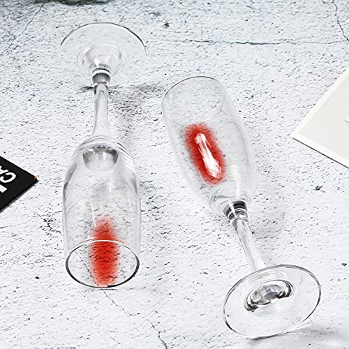 16Pack Champagne Glasses, 6 Ounce Champagne Flute, Lead-Free Drinkware, Clear, Lead-Free Drinkware, Clear #TOP4