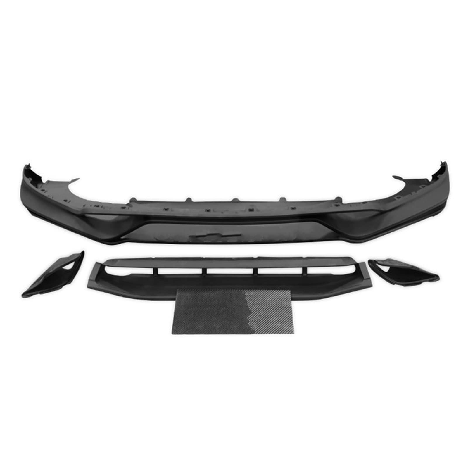 Tail Wing Carbon Fiber Bodykit Front Lip Bumper Spoiler Rear Lip Diffuser Roof Spoiler Wing For Porsche For Cayenne 959 9Y0 2018 2019 2020 2021 Side Spoiler Wing (Color : Front lip)