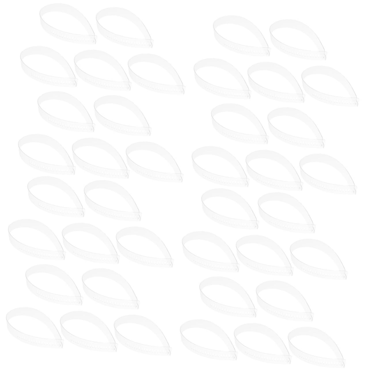 GALPADA Bandes de Col de Chemise Maintien sans Déformation en Plastique Pvc Transparent 47x3,5 Cm 60pcs Accessoires pour Chemises D'adultes, pour Voyages