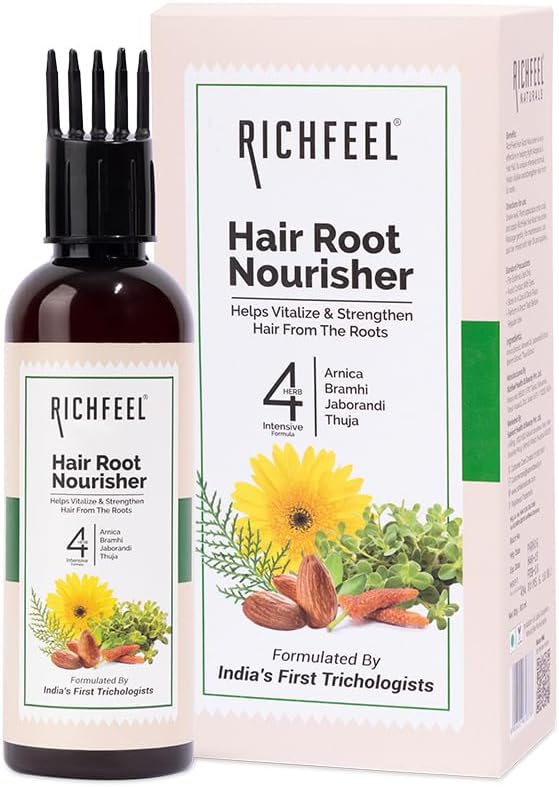 Hair Root Nourisher/Tonic | For Hair Fall Control | Hair Growth Treatment | Trichologist Developed Formula | High Concentration | Oil & Silicone Free | 80 ML