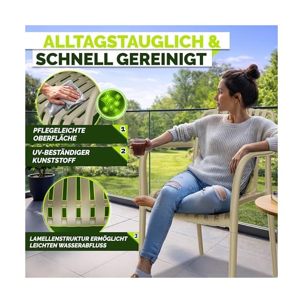 tillvex Gartenstuhl 4er Set