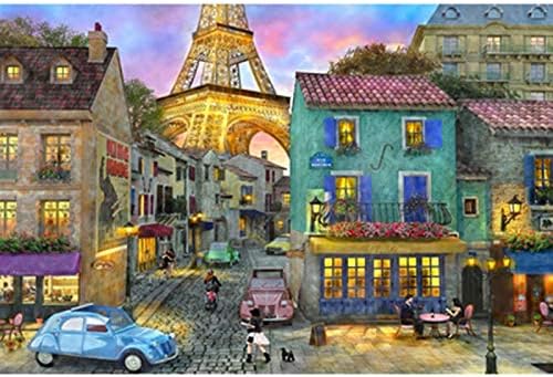 Rompecabezas de arte nocturno de París 5001000150020003000400050006000 piezas, rompecabezas de madera para adultos, decoración del hogar, juguetes