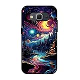 KARTXITAI Cover Compatibile con Samsung Galaxy Core Prime Custodia,Protettiva per Tutto il Corpo Morbida al Tatto,Slim in Silicone TPU con Assorbimento degli Urti e Anti-Graffio - architettura