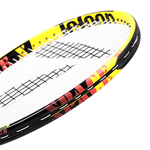 Teloon Tennis Rackets For Adults 100% Full Carbon，27 Inch Adult Racquet For Men And Women College Students Beginner Professional Tennis Racket (Black-Yellow) #TOP4