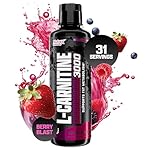 Nutrex Research L-Carnitine 3000 (31 Servings, Berry Blast) | Liquid Shots, Stimulant Free | Supports Muscle Recovery For Men and Women