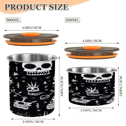 Contenedor Hermético de Acero Inoxidable para Café 500ml miniatura 2