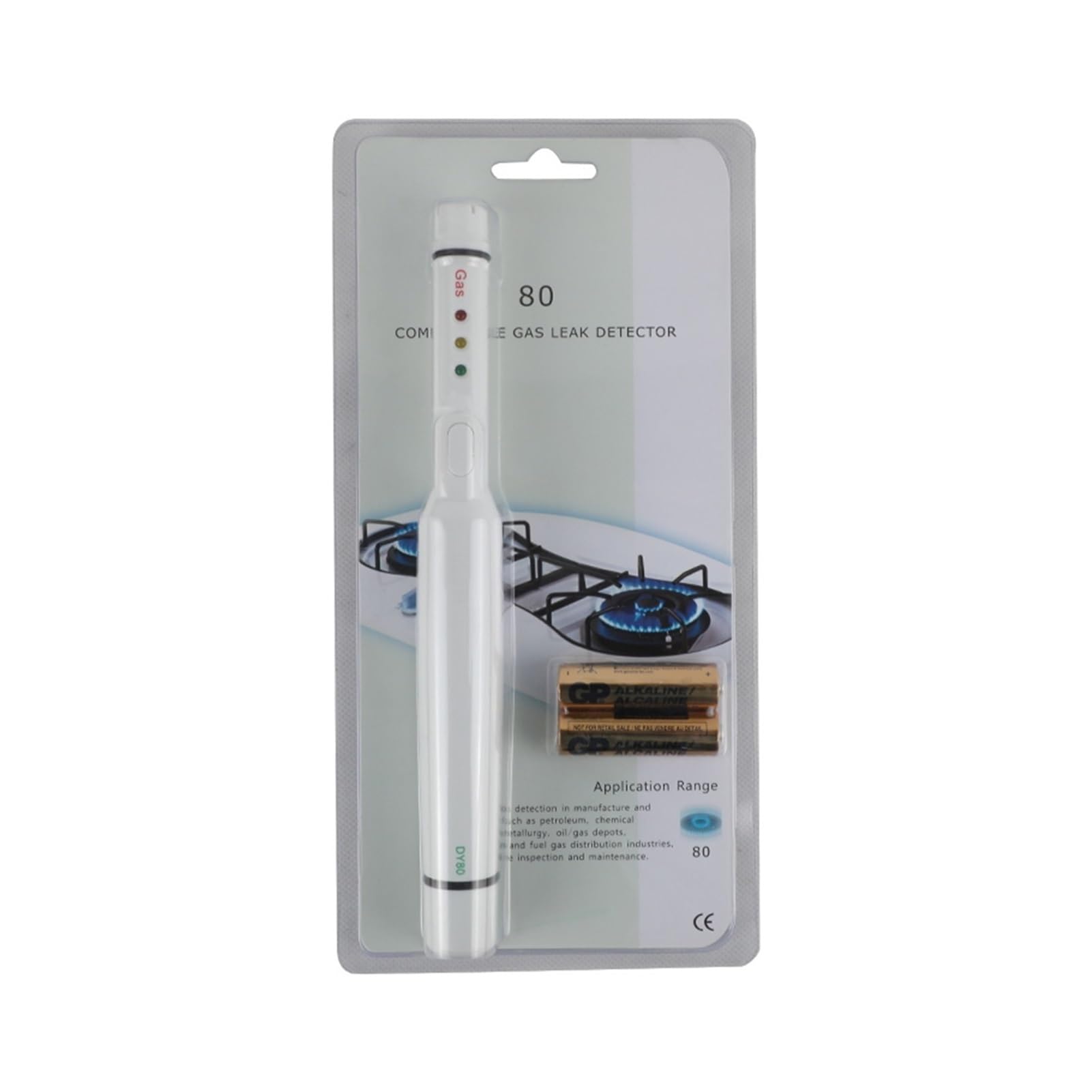 Detector de Gas, Detector de Fugas Gas portátil DY80 Natural GLP Combustible Sensor Alarma Seguridad for propano butano metano para el Trabajo y el hogar