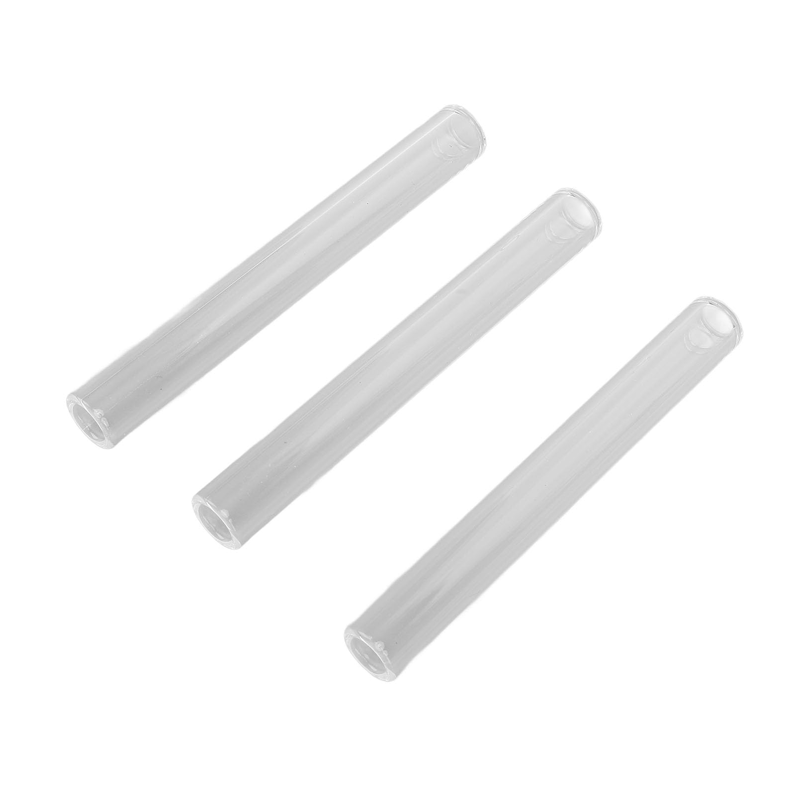 Tubo in Vetro Borosilicato, Tubi di Vetro Infrangibile Resistente Alte Temperature, Trasparente per Osservazione Precisa, 6 Pezzi per Laboratorio Scuola Fai da Te