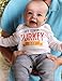 My First Thanksgiving Baby Boy Outfit, 9-12 Months Baby Boy Letter Print Long Sleeve Romper + Cute Striped Turkey Pants + Striped Hat 3Pcs Set