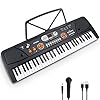 Elektronisch pianotoetsenbord, 61 toetsen met lcd-display en microfoon, multifunctioneel, draagbaar elektronisch…