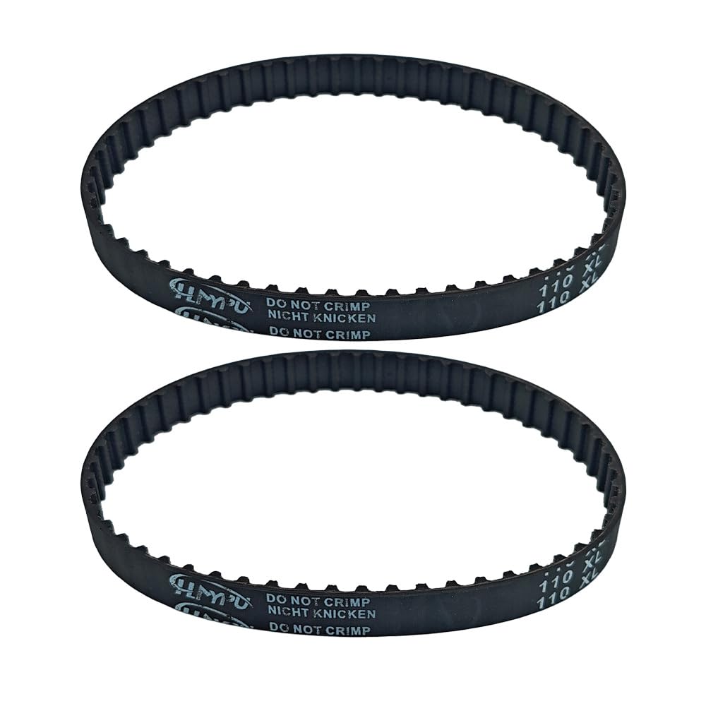 2Pcs 140XL037 Timing Belt 10mm Width 70 Teeth Cogged Rubber Synchronous Closed Loop Small Gear Drive Belts for 3D Printer Air Compressor Carbon Belt Replacement Disc Tabletop Sander Black — Amazon image 8