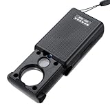 1 X Mini Illuminated 30X - 60X Jewelers Loupe Magnifier Glass with LED & UV Lights