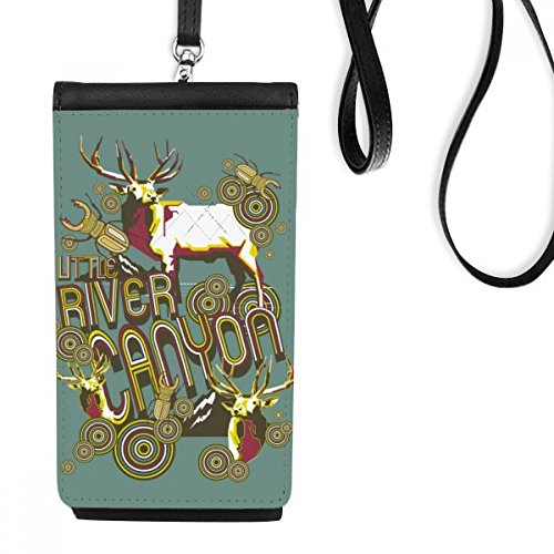 Porte-monnaie cadeau original avec motif renne et insectes artistique