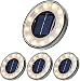 Tomshine Disk Lights, Solar Ground Lights Outdoor Warm White, Waterproof 12 LED Solar Lights, Outdoor Walkway Deck for Patio Pathway Lawn Yard Driveway(4 Pack)