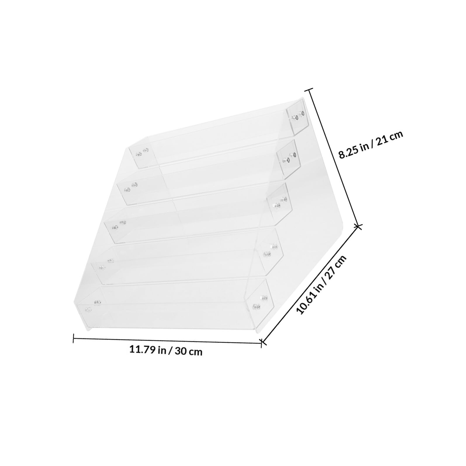 GALPADA Espositore Portasigarette Acrilico a 5 Livelli Verticale, Scaffale Multiuso Elegante e Moderno per Supermercati e Ambienti Retail, Capacità Fino a 50 Pacchetti