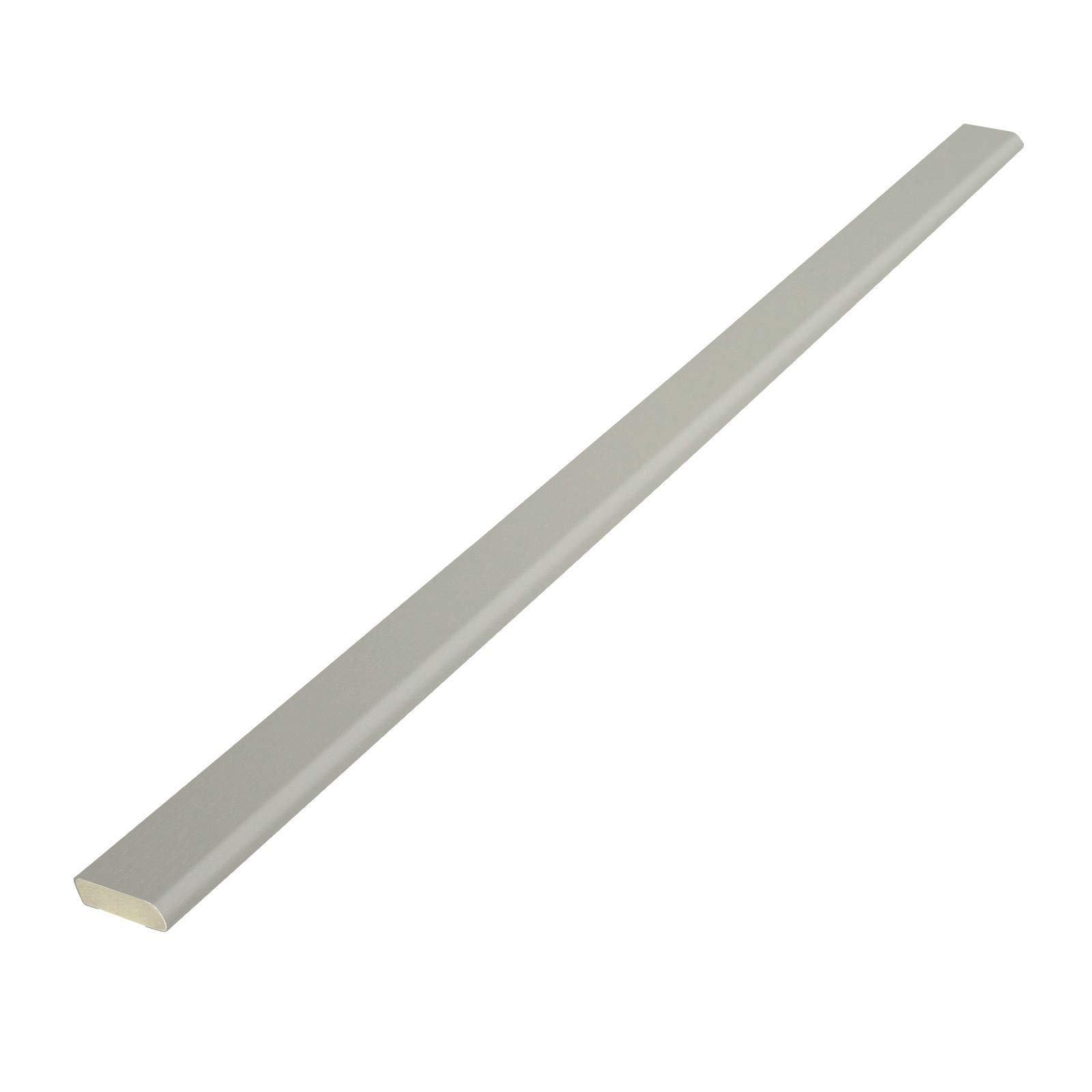 Cloaking Fillet uPVC Plastic Architrave Trim (2.5m) - 20mm, Agate Grey