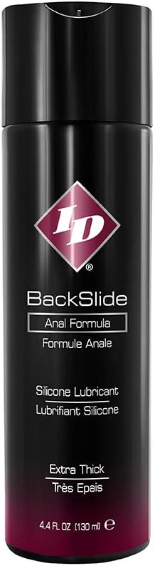 ID Lubricants Backslide Personal Lubricant Anal Lube, Silicone, Black_backslide, 8.5 Fl Oz Bottle