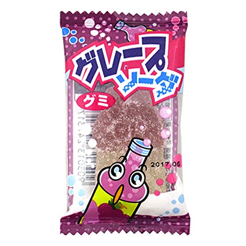 Grape Soda Gu-mmy Candy 0.4oz 60pcs Yaokin Japanese Dagashi Ninjapo