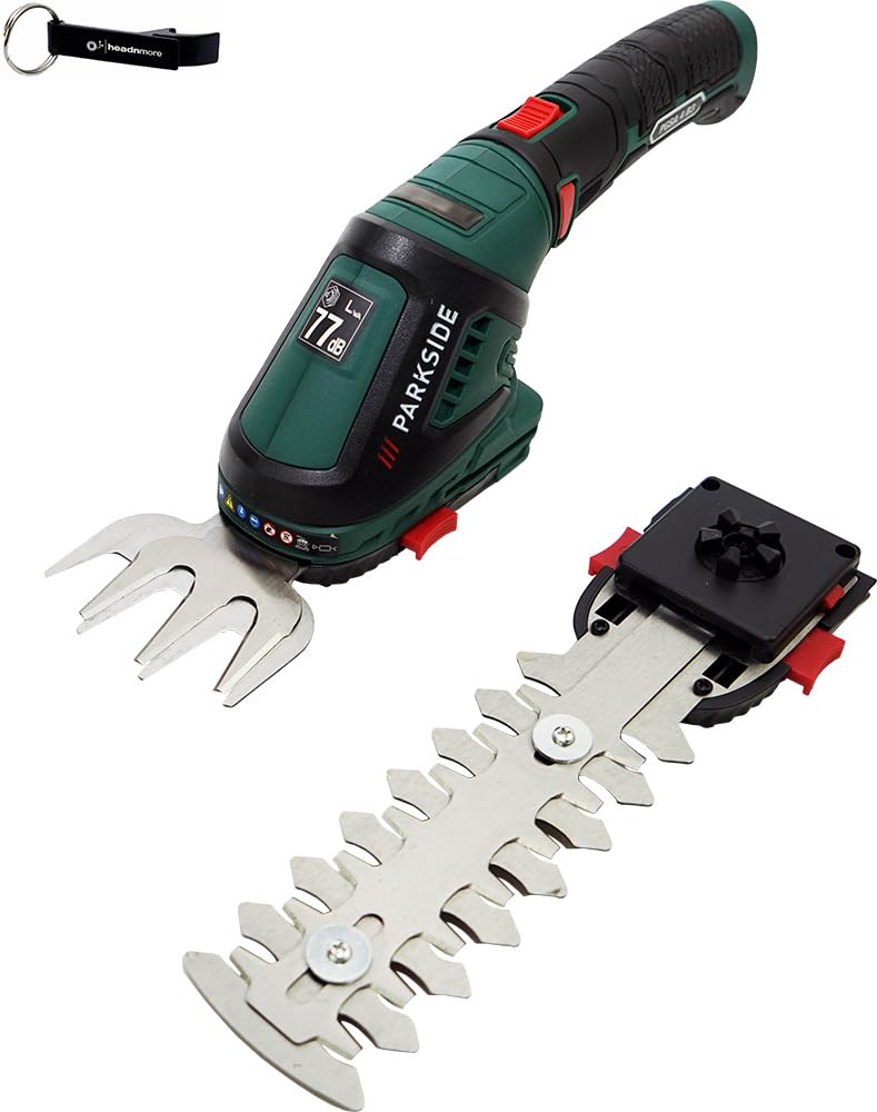 HEADNMORE® Bundle - Parkside® 4V Akku Grasschere Strauchschere 2in1 - PGSA 4 +Schlüsselanhänger