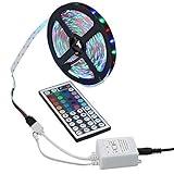 Lieferumfang 1x 3528 RGB LED-Streifen (1/3/5/10 (5 m / Rolle * 2) / 20 m (5 m / Rolle * 4)), 1x 44Keys IR-Fernbedienung (ohne Batterie), 1x USB-Kabel