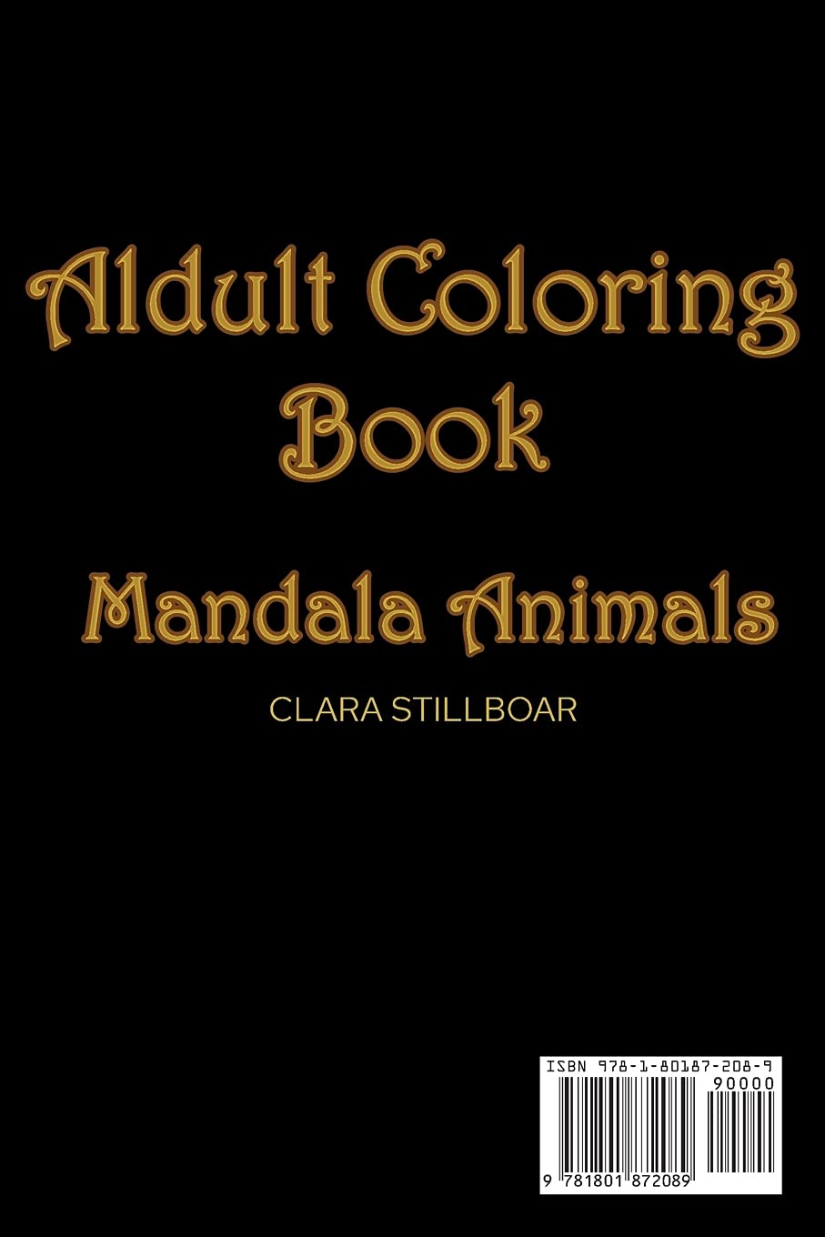 ADULT COLORING BOOK: Mandala Animals